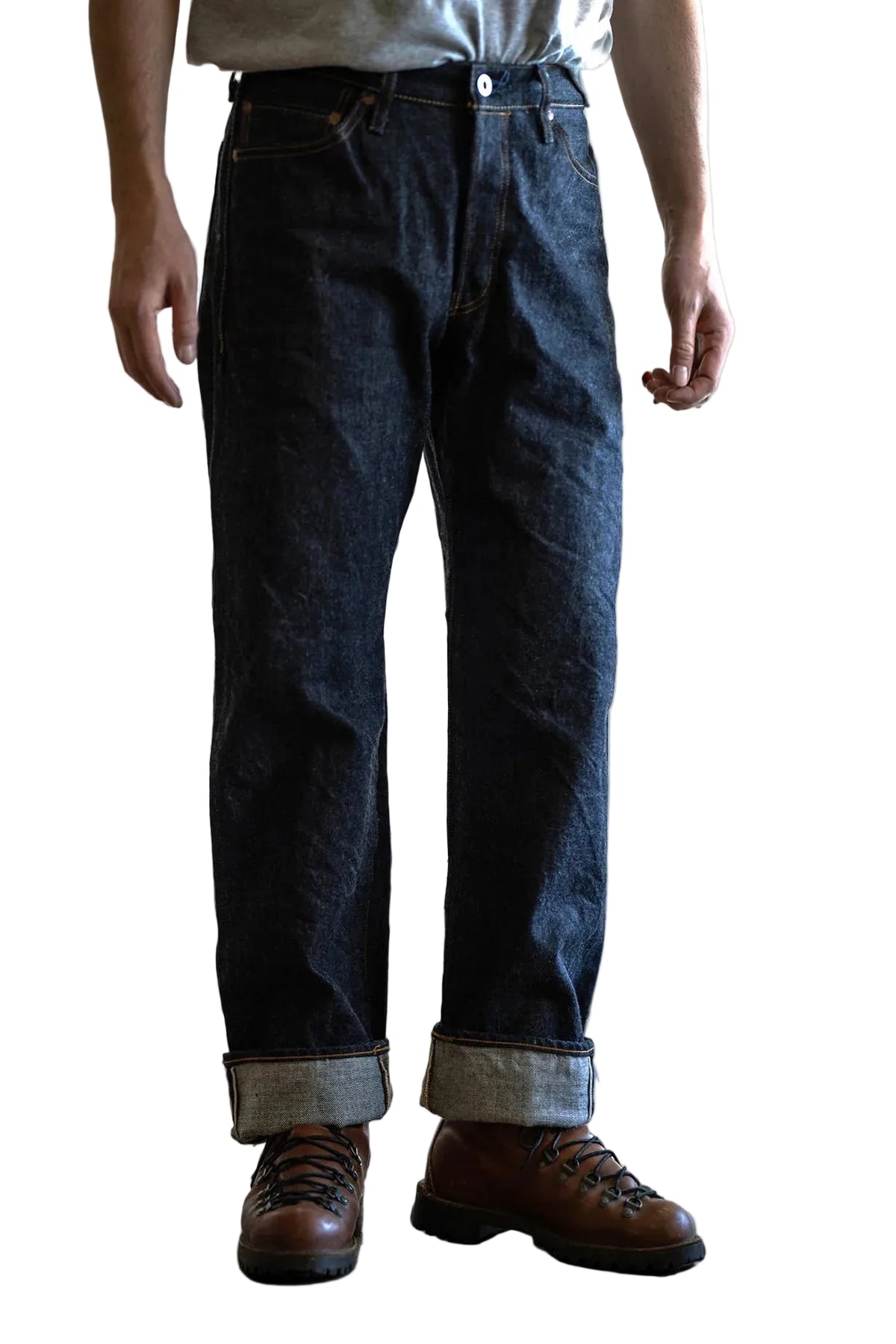 Big John M1803 17oz Heavy Gauge Jeans Straight Fit — Indigo — front view