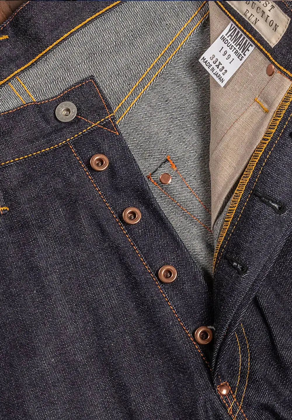 Yamane LOT.1991 NO.2 Classic Straight — Denim — view 4