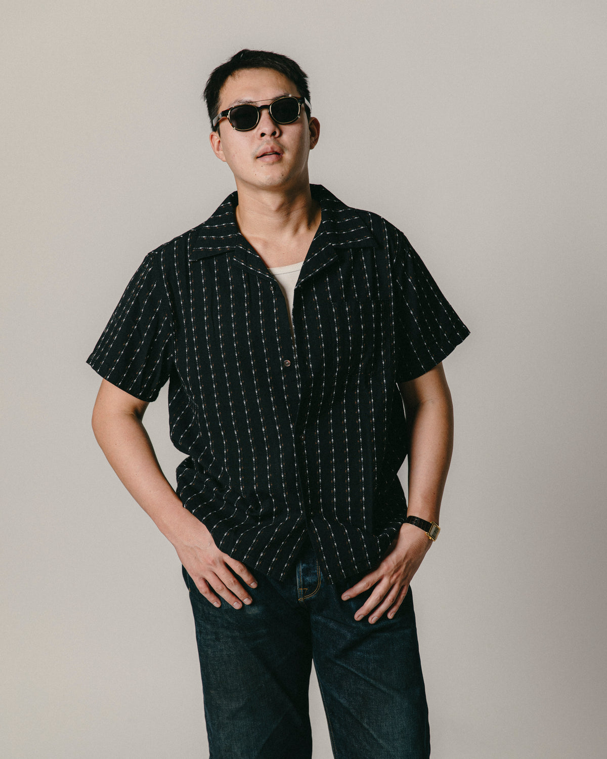 Telluride Jive Drop Dobby Shirt — Black — view 5
