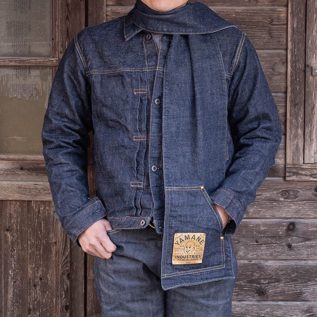Yamane LOT.9301 Denim Two Pockets Stole 70 Inch — view 9