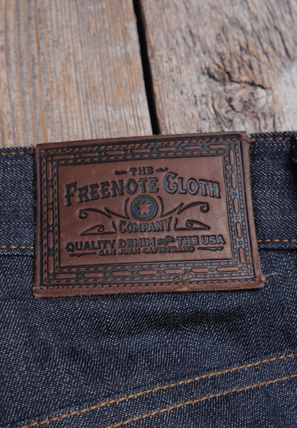 Freenote Modesto Straight Cut 11 Ounce Denim — Indigo — view 4