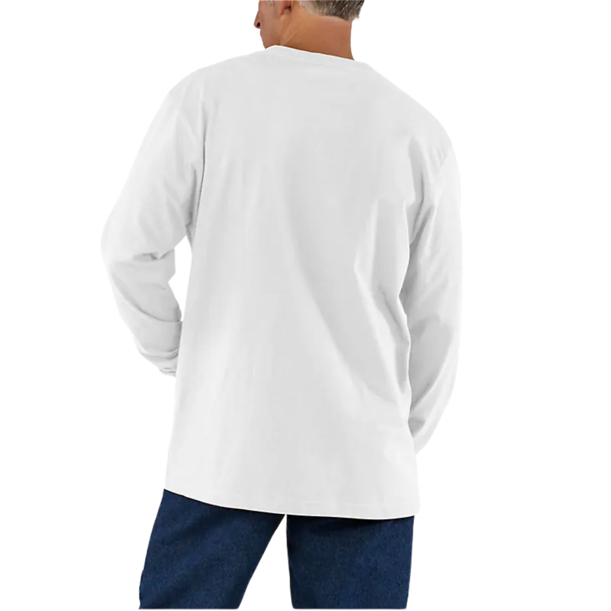Carhartt Loose Fit Heavyweight Long-Sleeve Pocket T-Shirt — Heather Gray — view 2