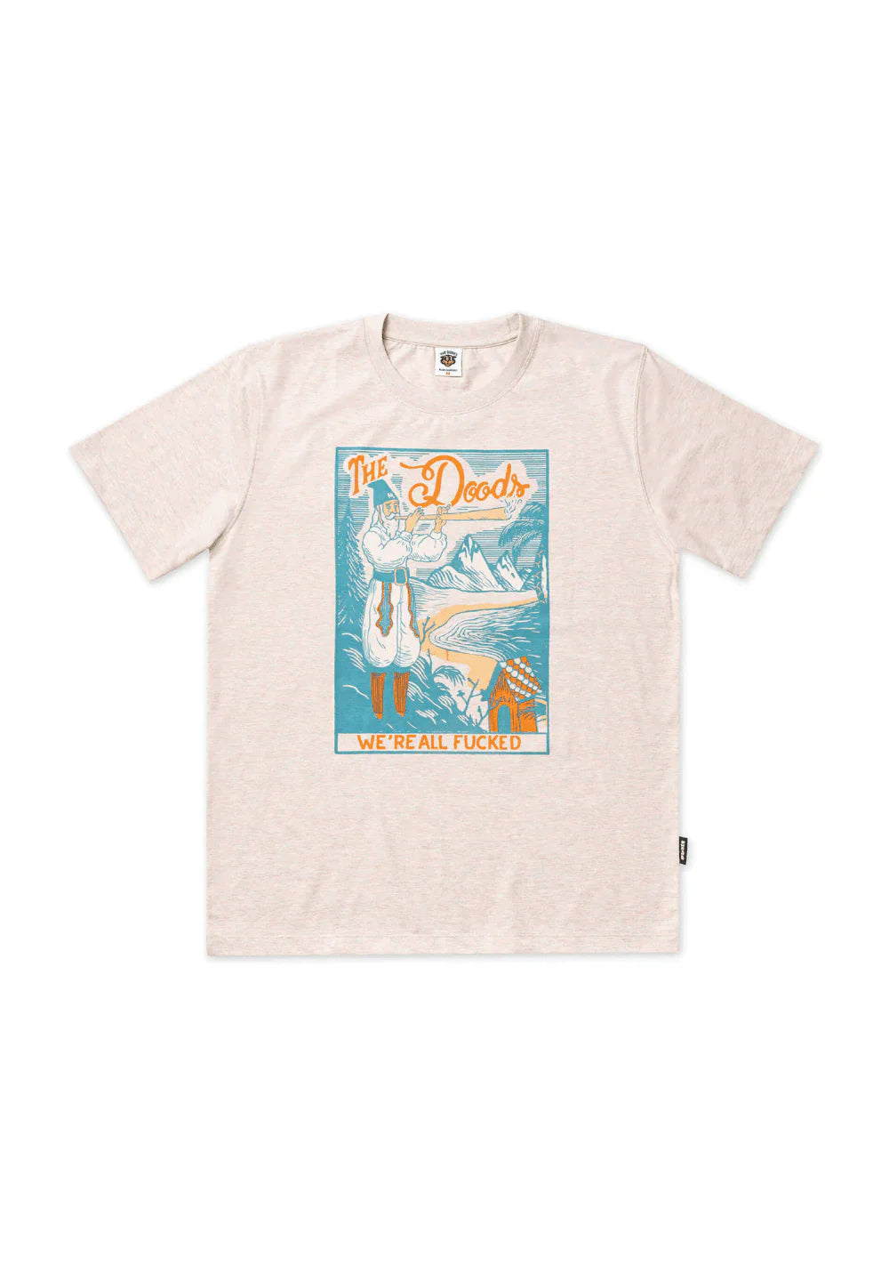 The Dudes All Fucked T-Shirt — Heather Rainbow — front view