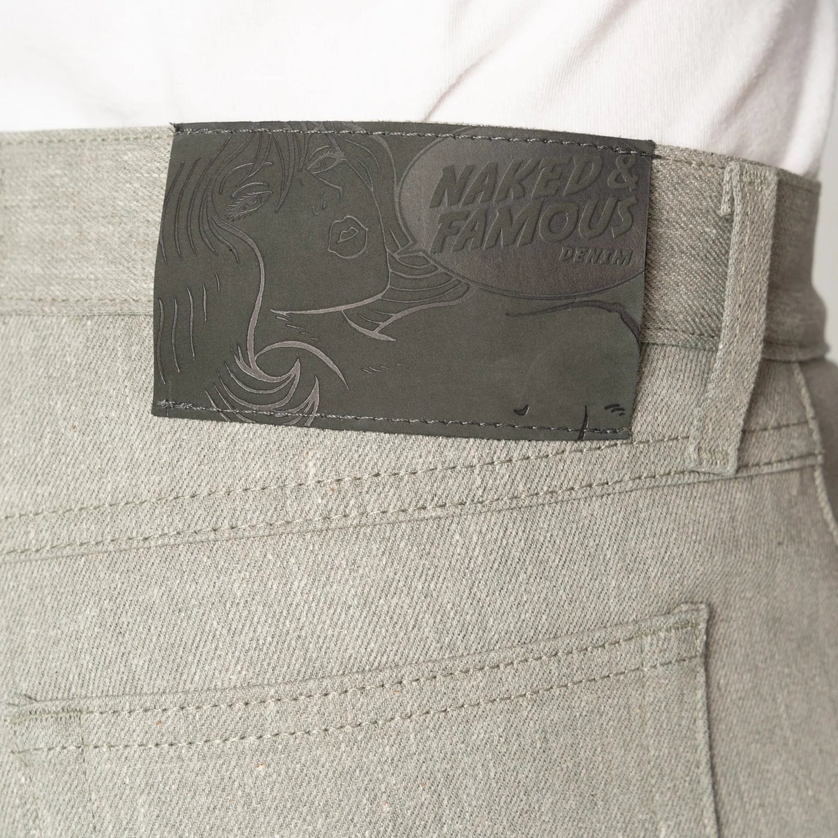 Naked & Famous Weird Guy — Meteor Selvedge Grey — view 4