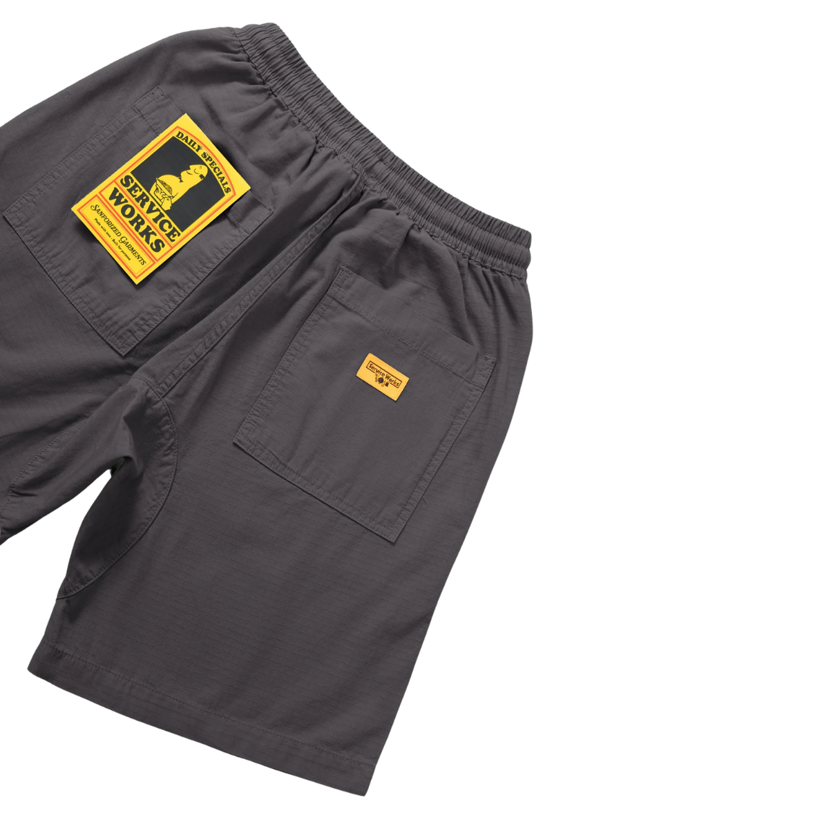 Service Works Ripstop Chef Short — Washed Black — view 4