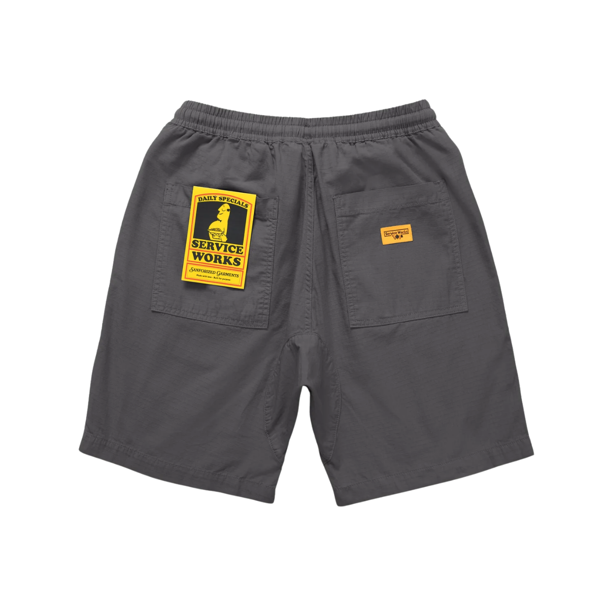 Service Works Ripstop Chef Short — Washed Black — view 5