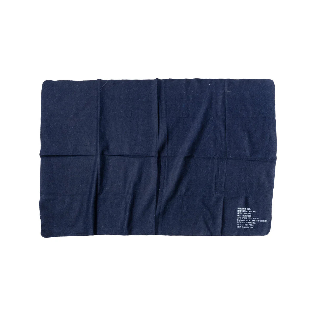 Puebco Felted Blanket — Navy Blue — view 3