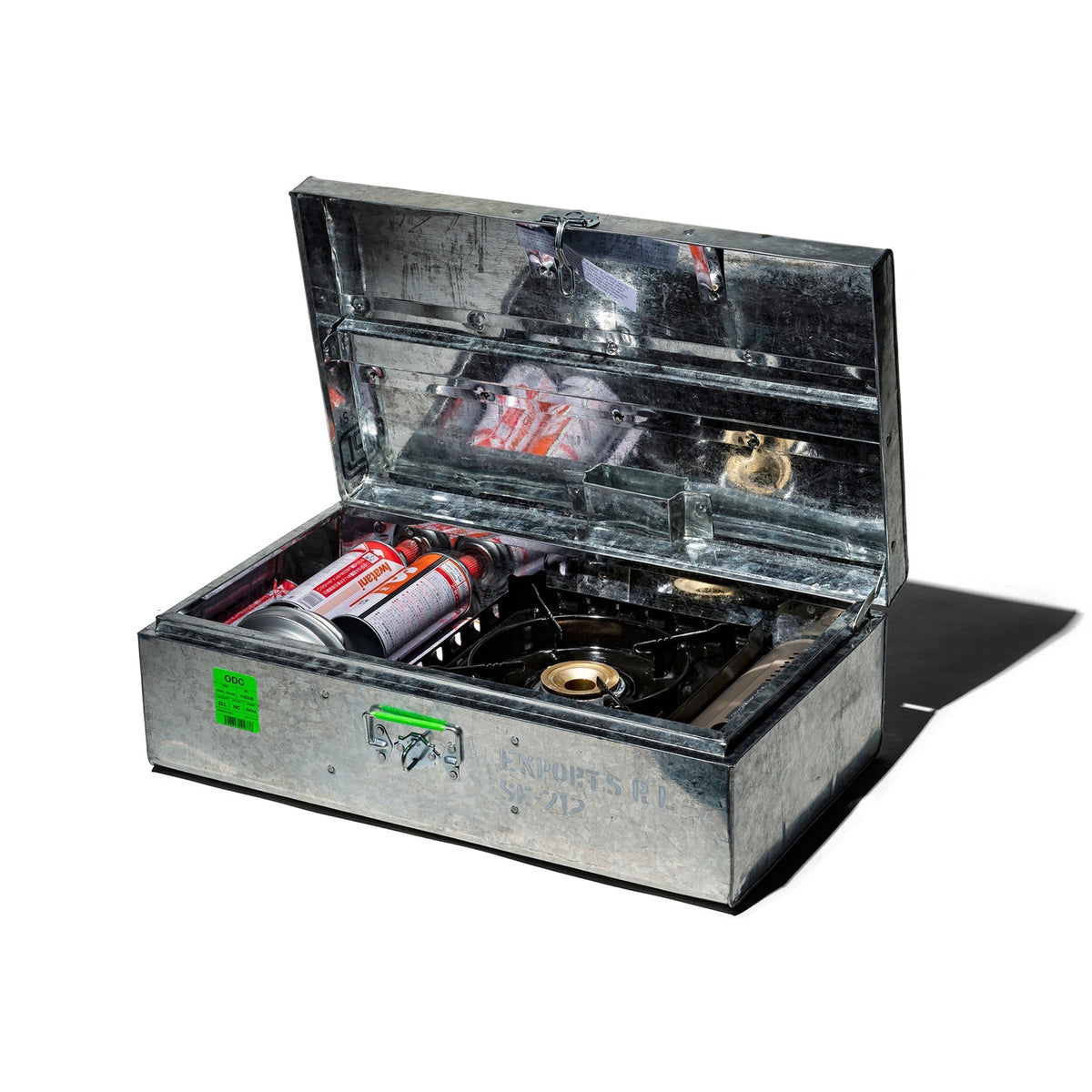 Puebco Steel Trunk / 22L — front view
