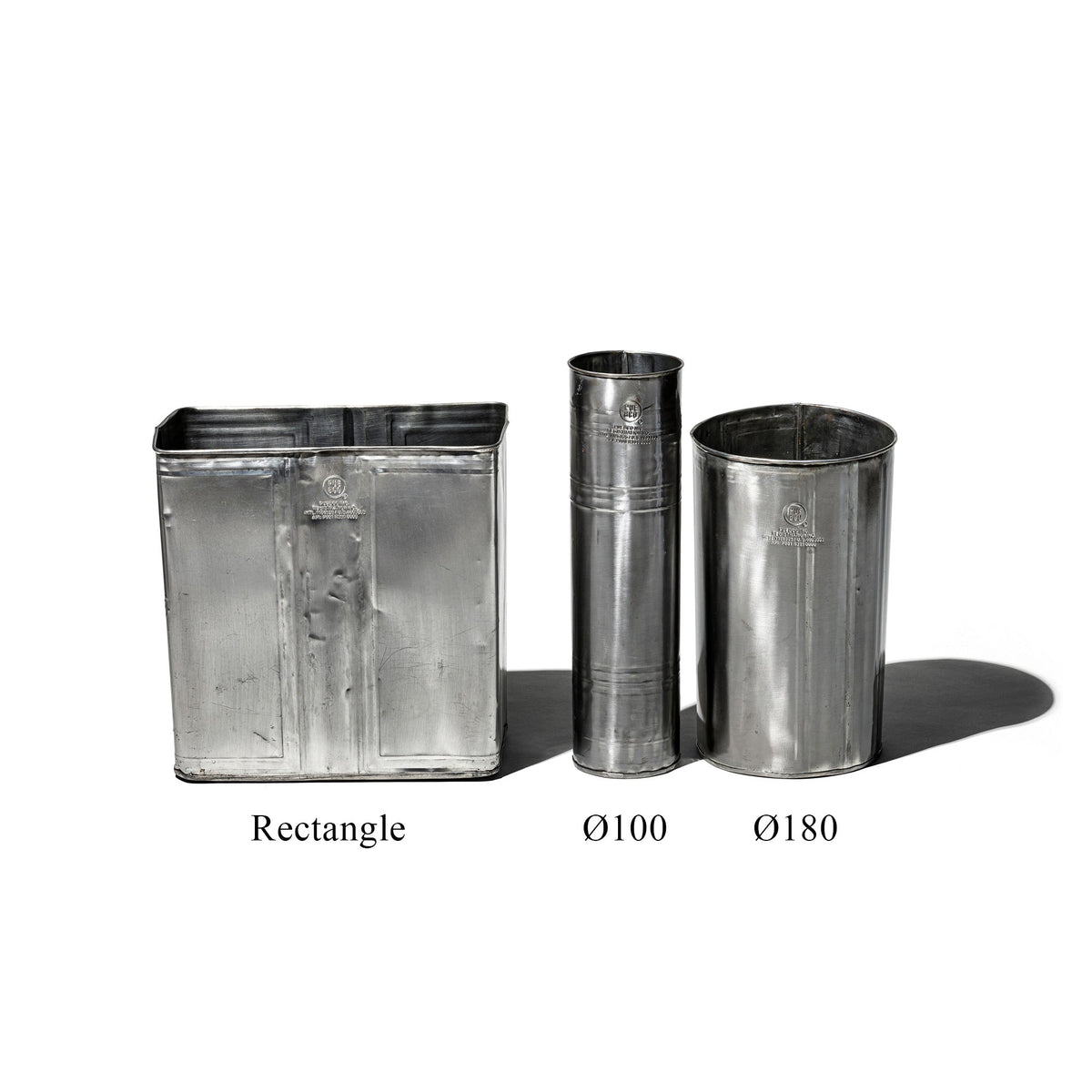 Puebco Recycle Steel Trash Can / Rectangle — view 5
