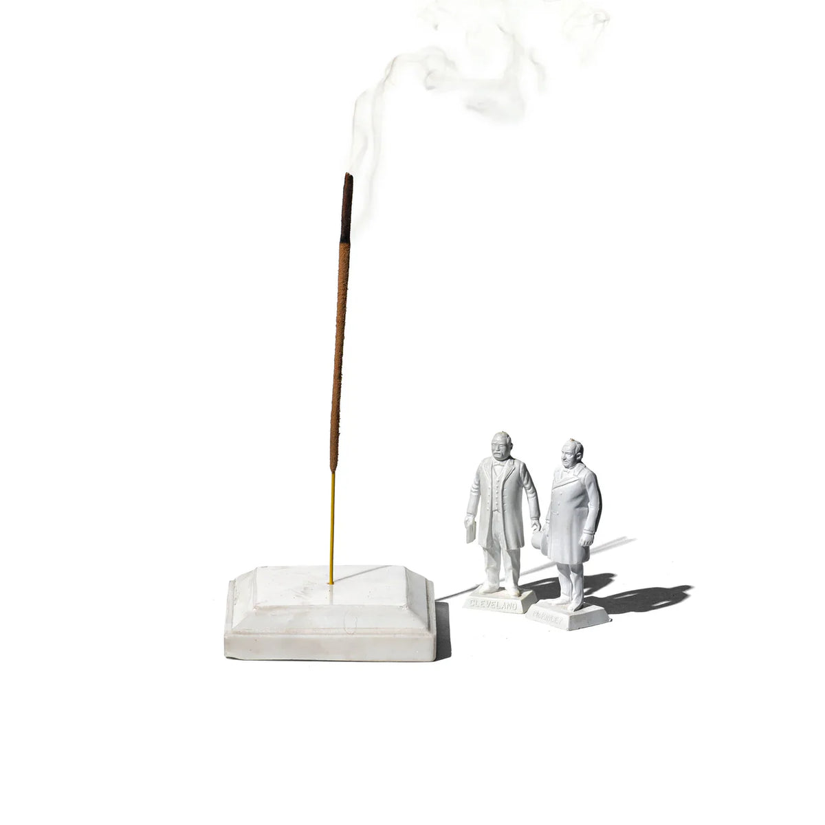 Puebco Marble Incense Holder Square — front view