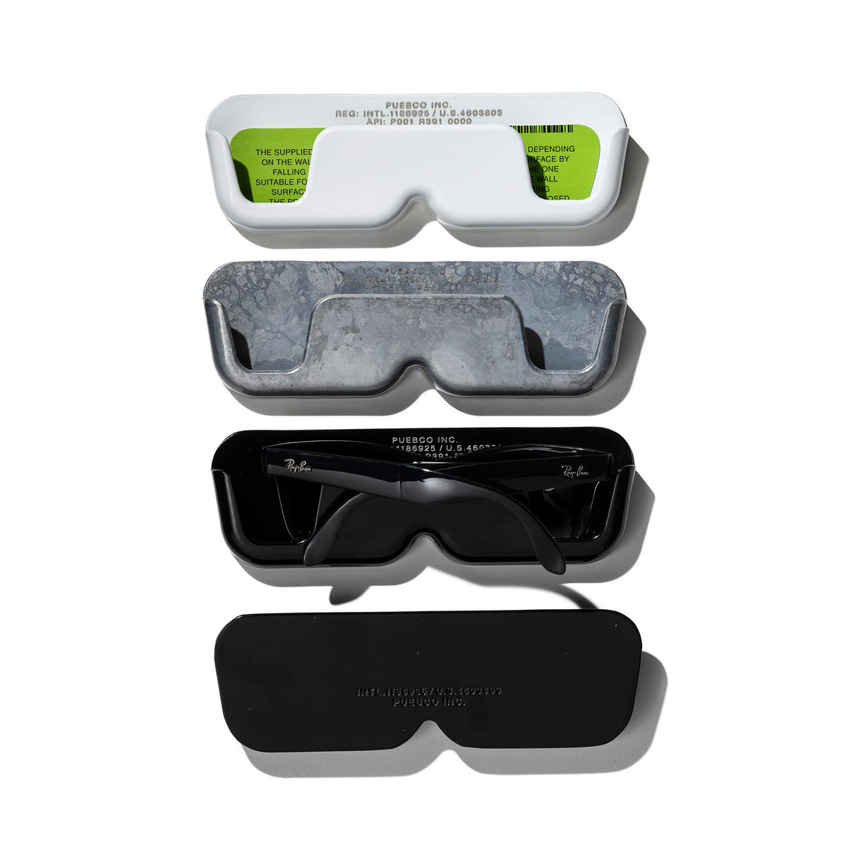 Puebco Aluminium Die Casting Glasses Holder — White — view 7