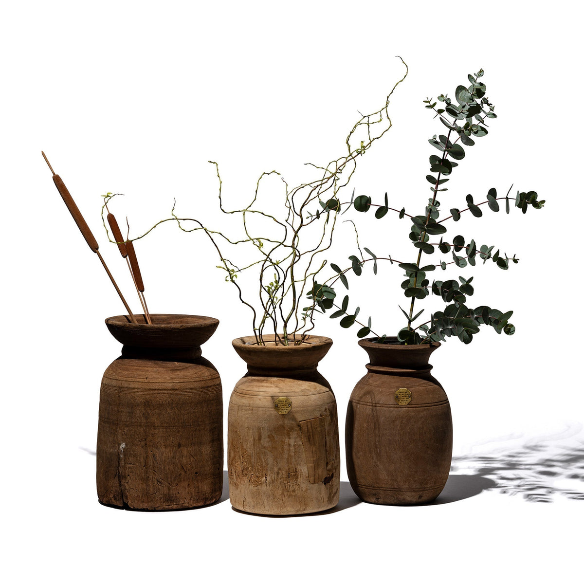Puebco Vintage Wooden Pot W/Glass Cylinder — view 3