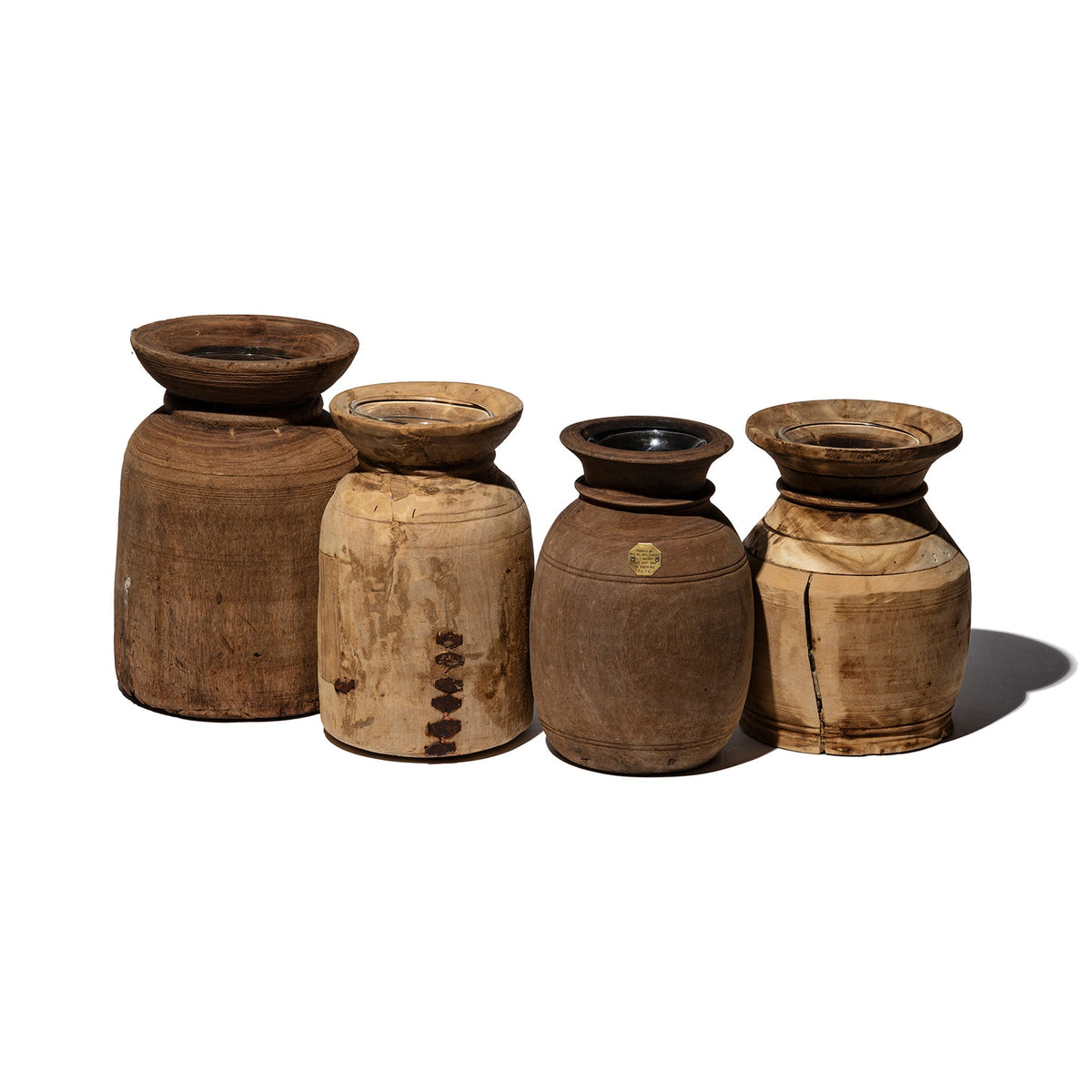 Puebco Vintage Wooden Pot W/Glass Cylinder — view 5