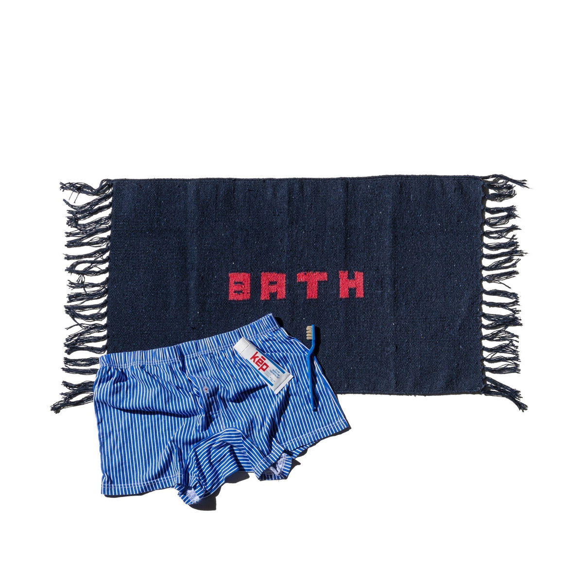 Puebco Handloomed Recycle Yarn Bath Mat — view 3
