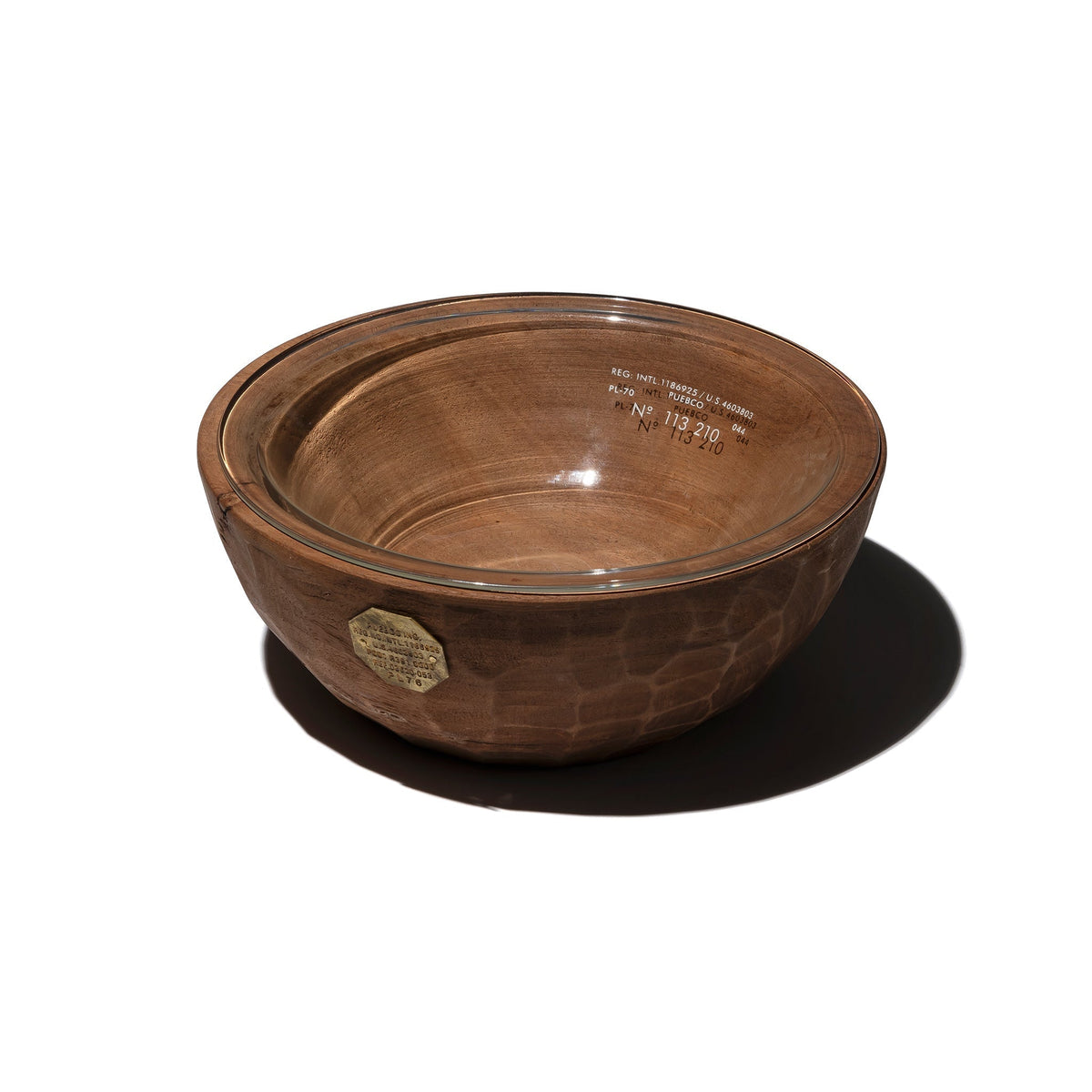 Puebco Vintage Wooden Bowl With Glass — view 3