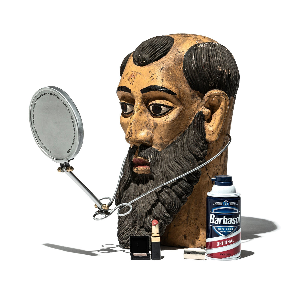 Puebco Makeup & Shaving Mirror — front view