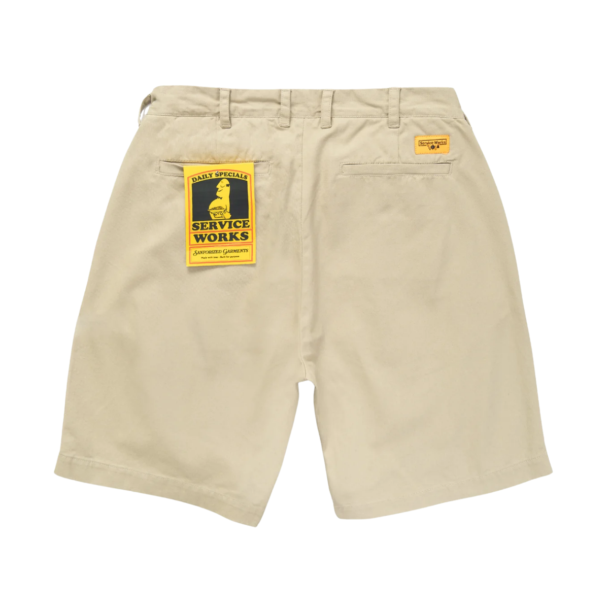 Service Works Drill Part Timer Short — Khaki — view 4