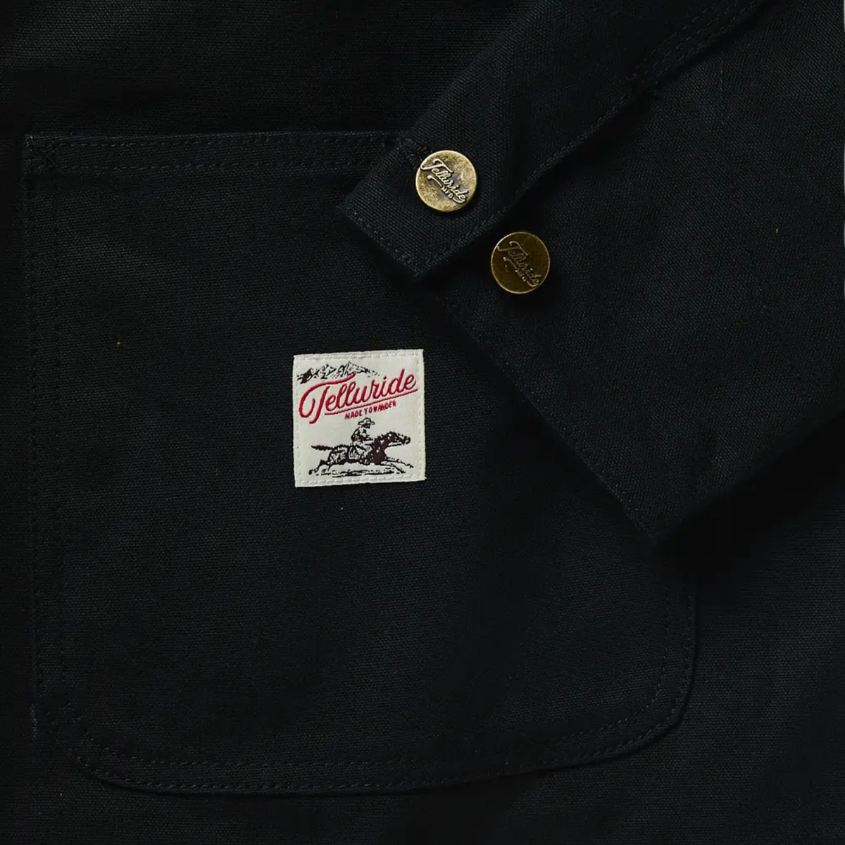Telluride Wanderer Chore Coat — Black — view 5