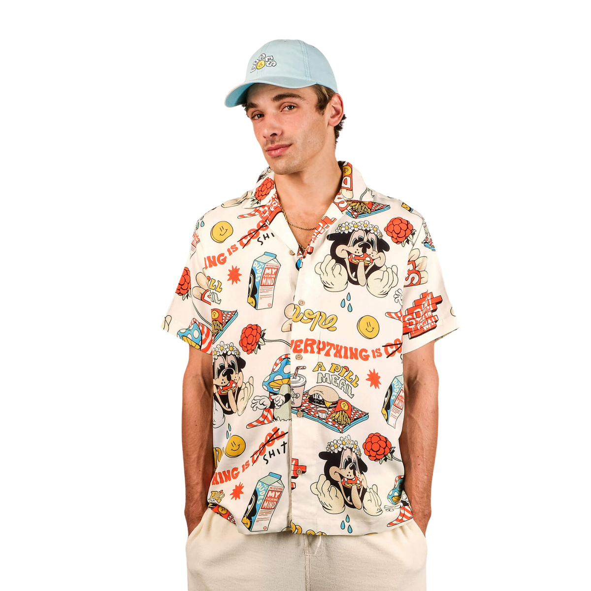 THE DUDES A PILL MEAL I HAWAIIAN SHIRT - MULTICOLOR