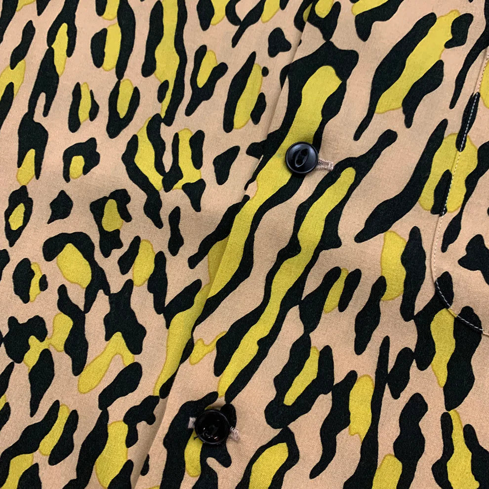 Dry Bones Short Sleeve Open Shirt Vincents Leo — Beige — view 4
