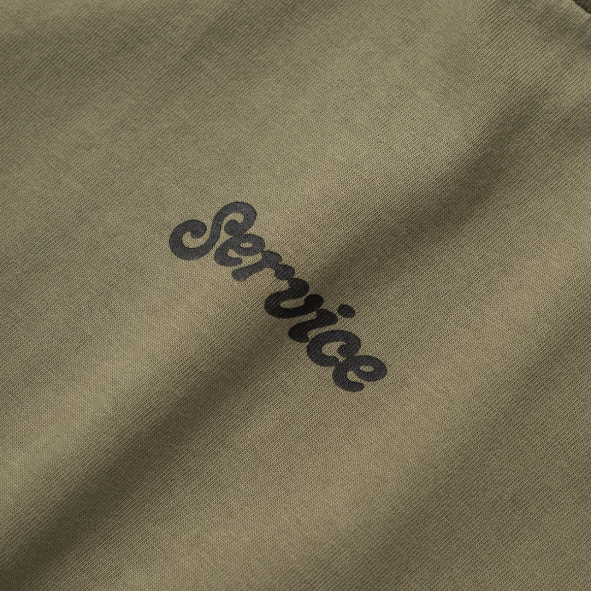 Service Works Service Logo Tee — Olive — view 3