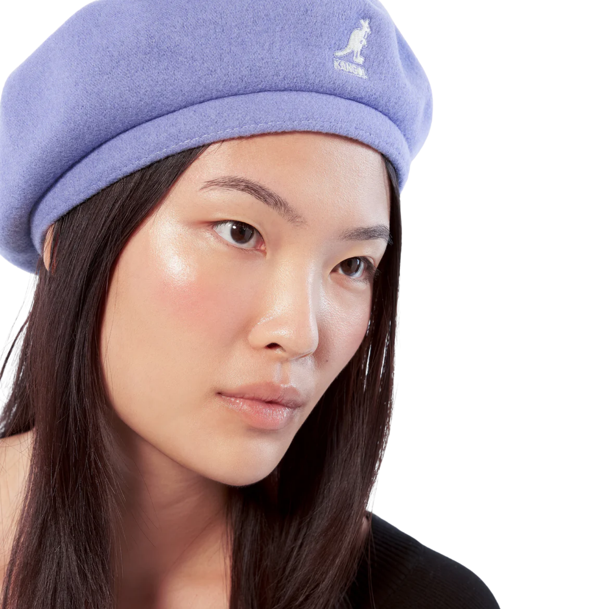 Kangol Wool Jax Beret — Denim Blue — view 2