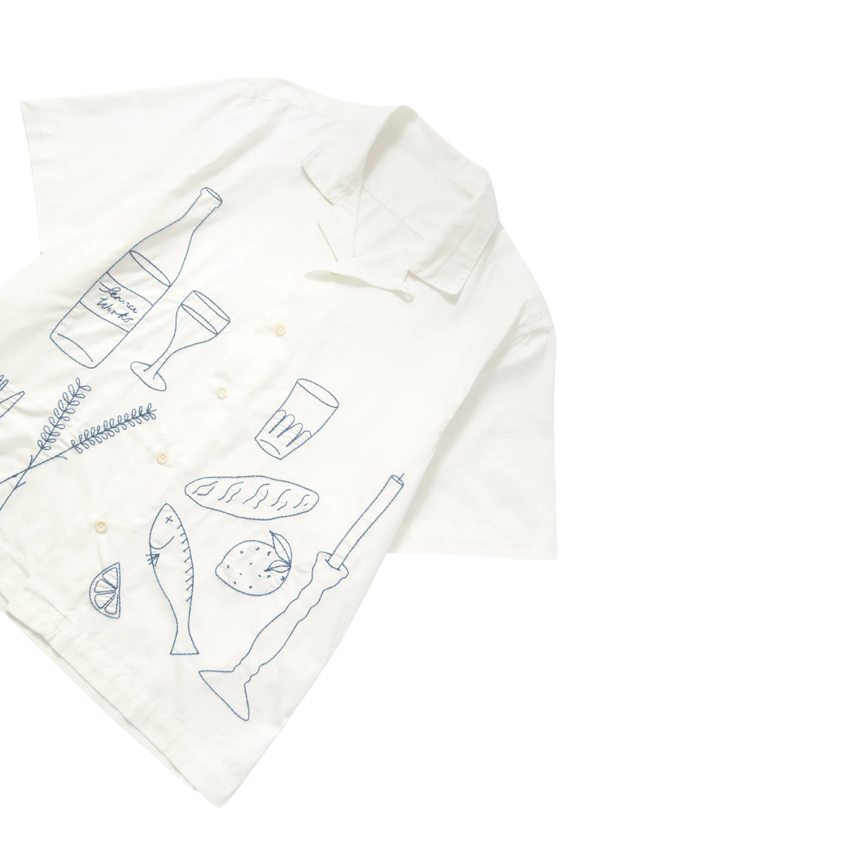 Service Works Light Twill Picnic Shirt — Off White — view 2