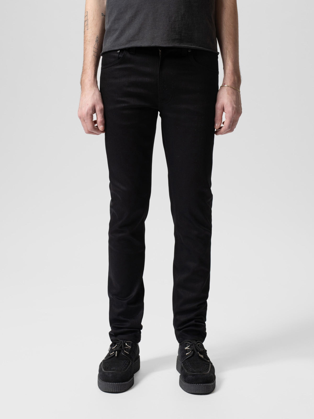 Nudie Jeans Lean Dean — Dry Everblack — view 2