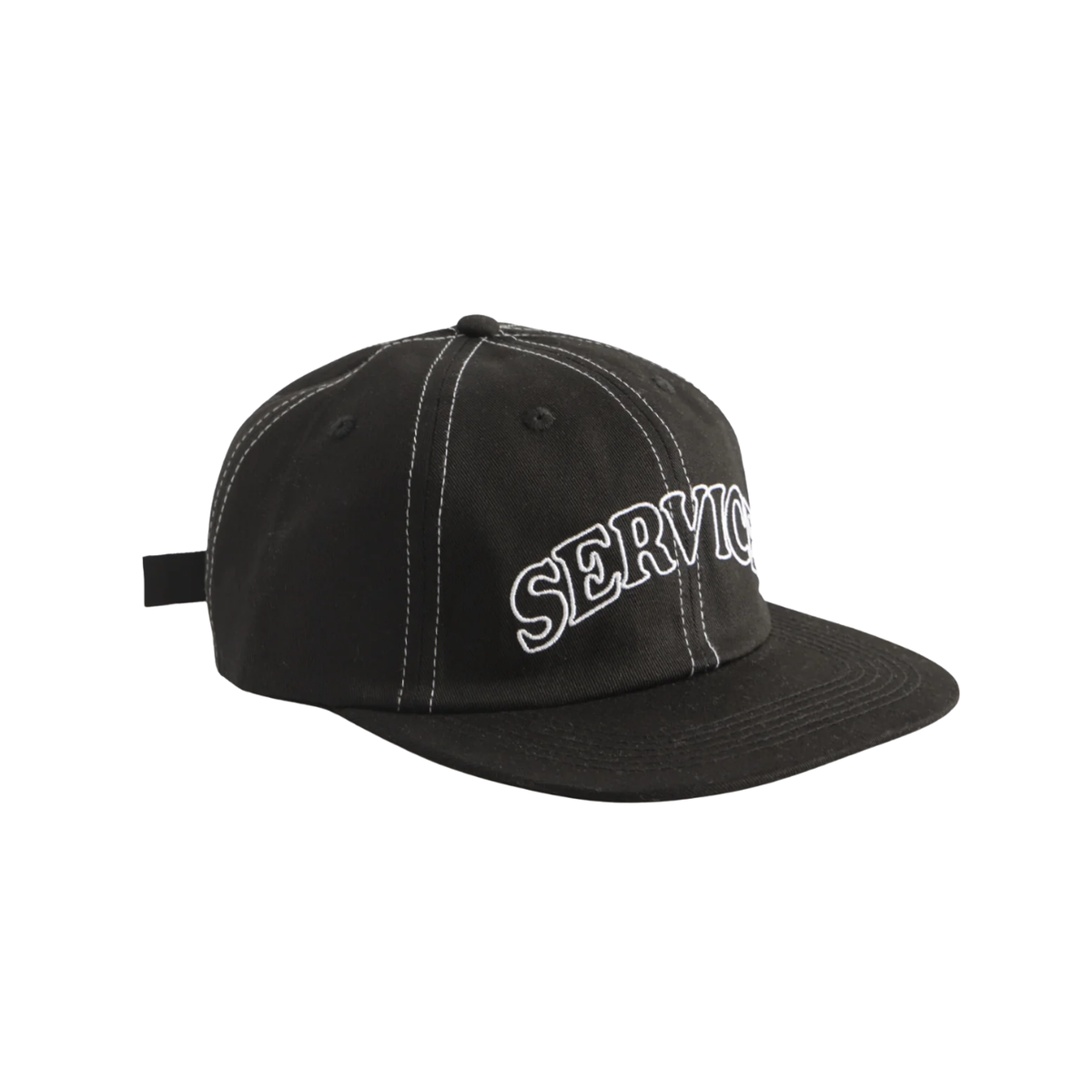 Service Works Arch Logo Contrast Stitch — Black — front view