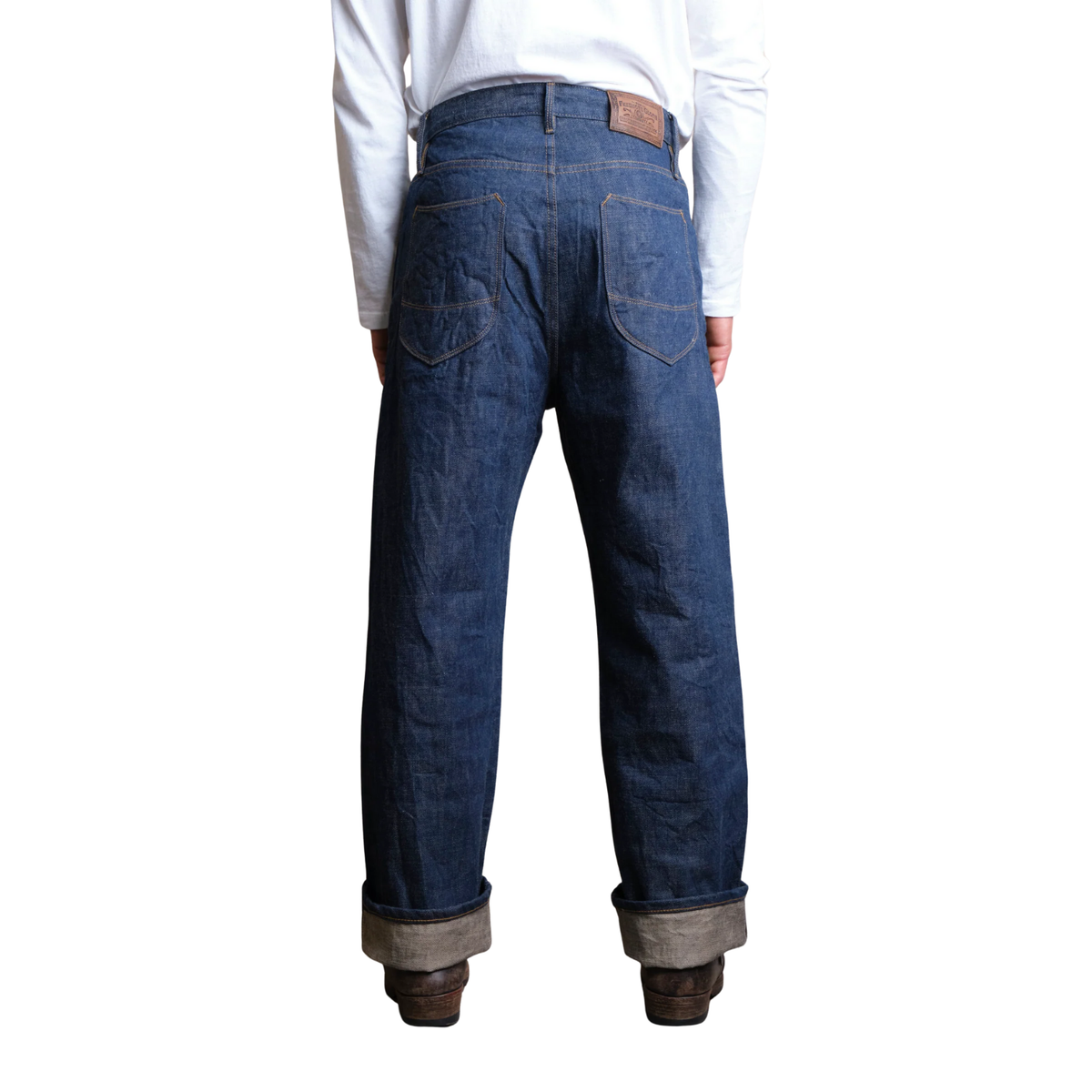 Freenote Modesto Straight Cut 13 Ounce — Natural Rinsed Denim — view 2