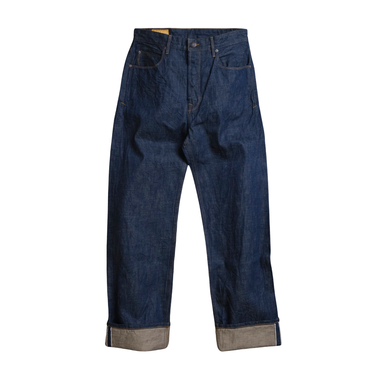 Freenote Modesto Straight Cut 13 Ounce — Natural Rinsed Denim — view 6
