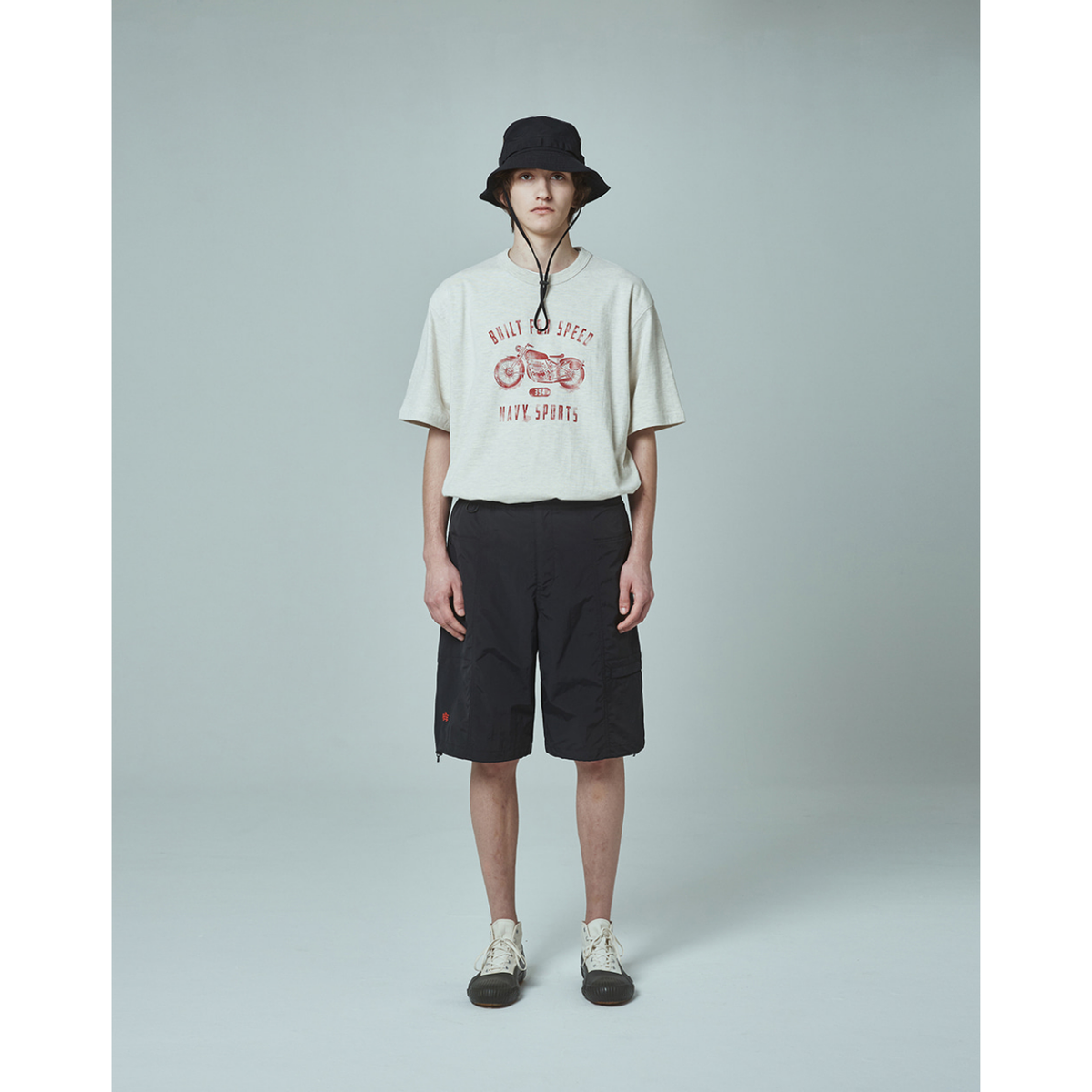 Uniform Bridge Ae Nylon 3POCKET Short Pants — Black — view 4