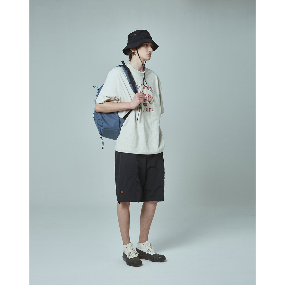 Uniform Bridge Ae Nylon 3POCKET Short Pants — Black — view 5