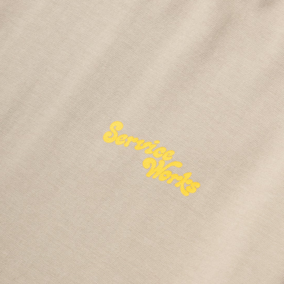 Service Works Work + Pleasure Tee — Stone — view 4