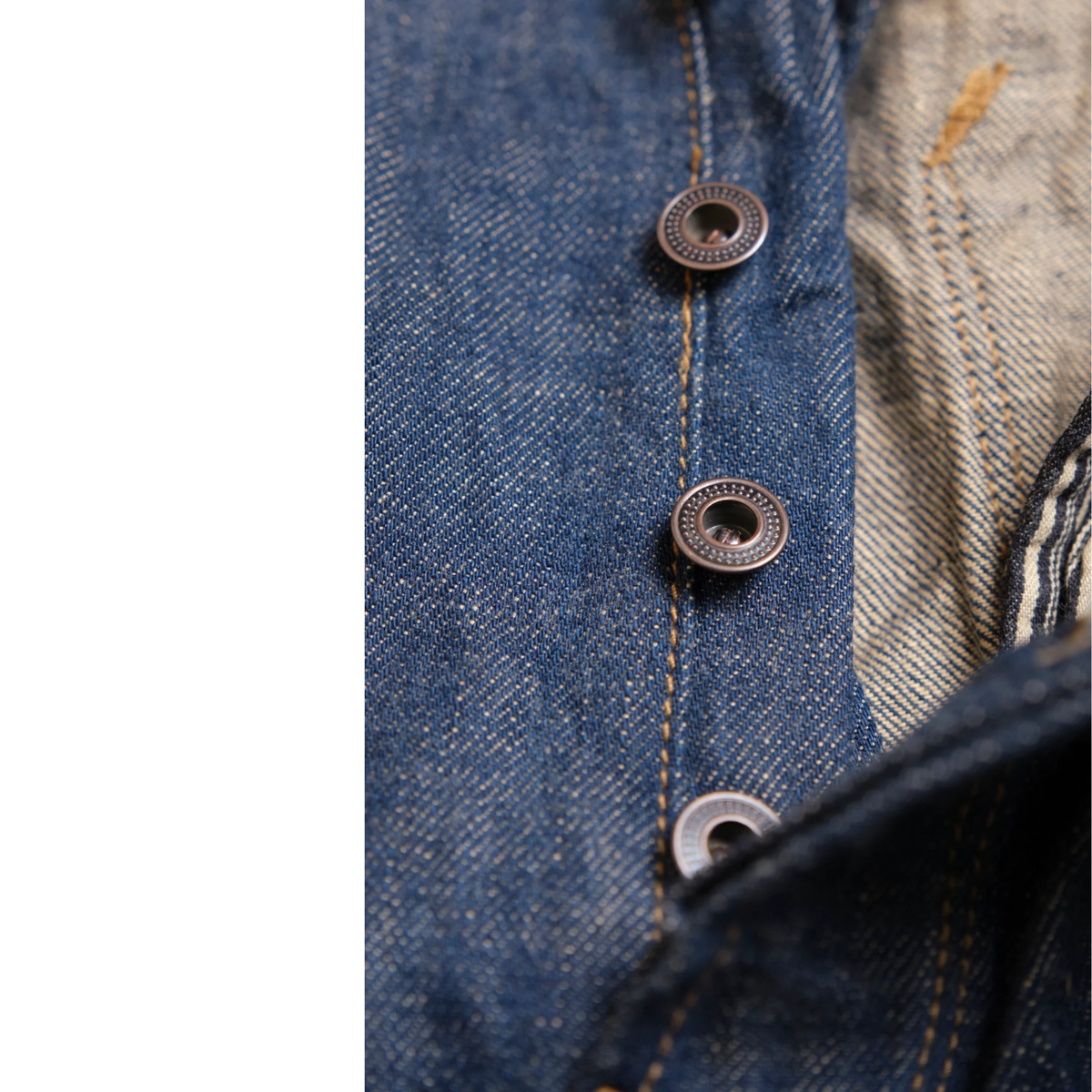 Freenote Modesto Straight Cut 13 Ounce — Natural Rinsed Denim — view 10