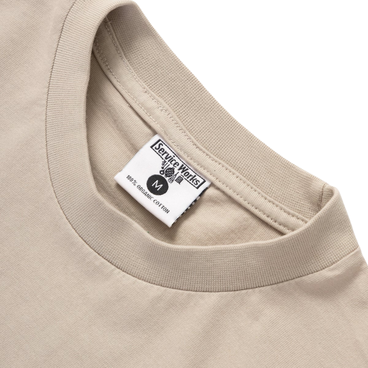 Service Works Work + Pleasure Tee — Stone — view 5
