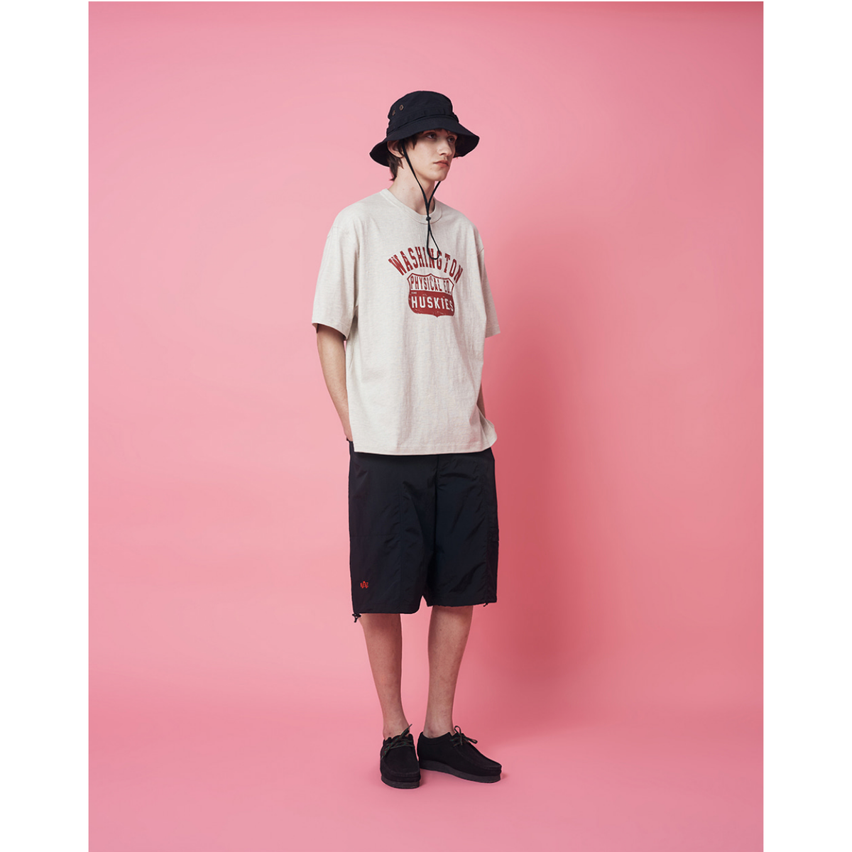 Uniform Bridge Ae Nylon 3POCKET Short Pants — Black — view 6