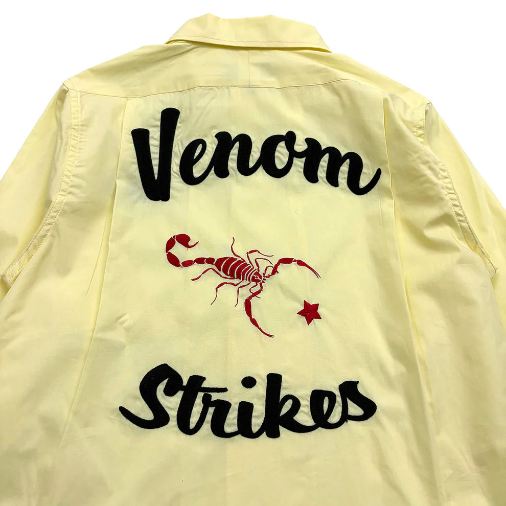 Dry Bones Bowling Shirt Venom — Cream — view 4
