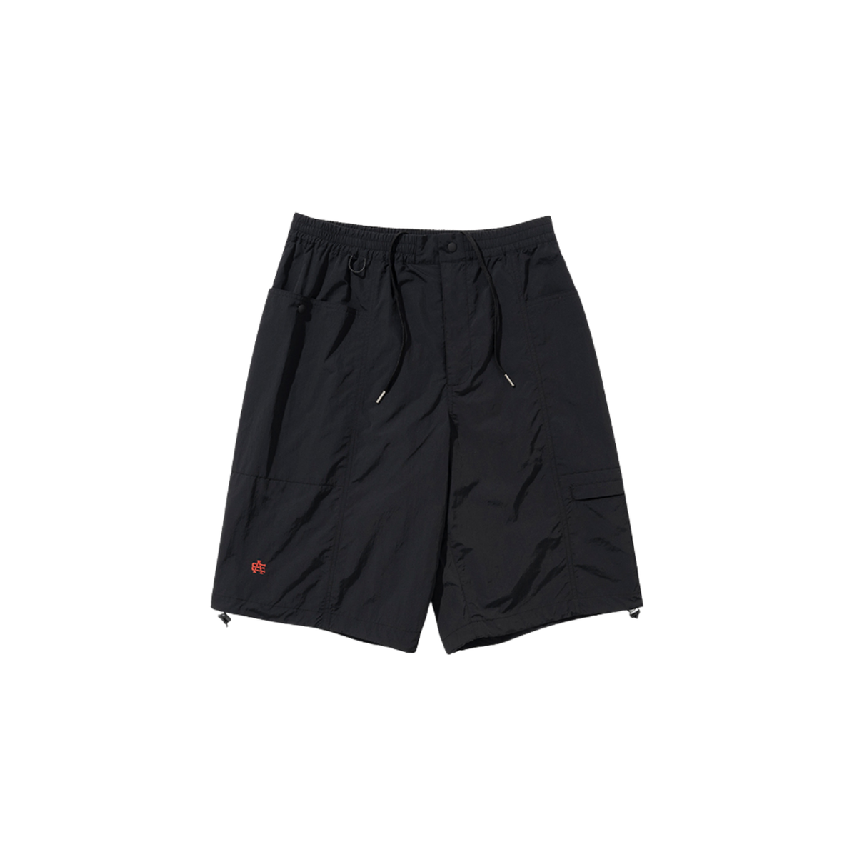 Uniform Bridge Ae Nylon 3POCKET Short Pants — Black — front view