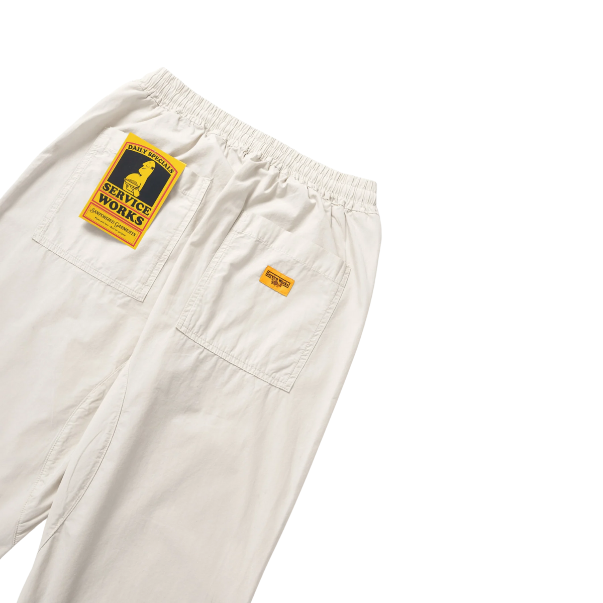 Service Works Poplin Chef Pant — Salt — view 4
