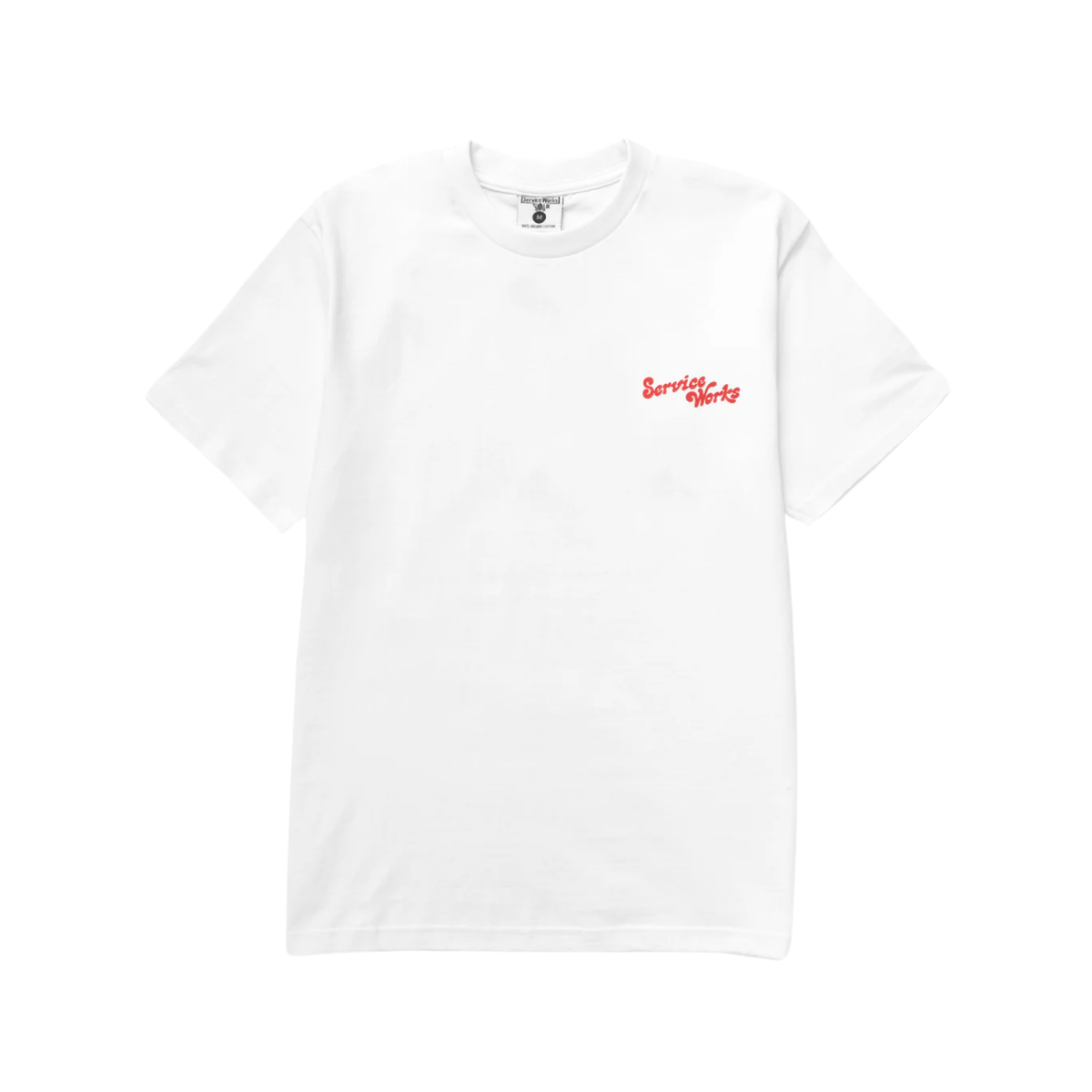 Service Works Work + Pleasure T-Shirt — White — front view