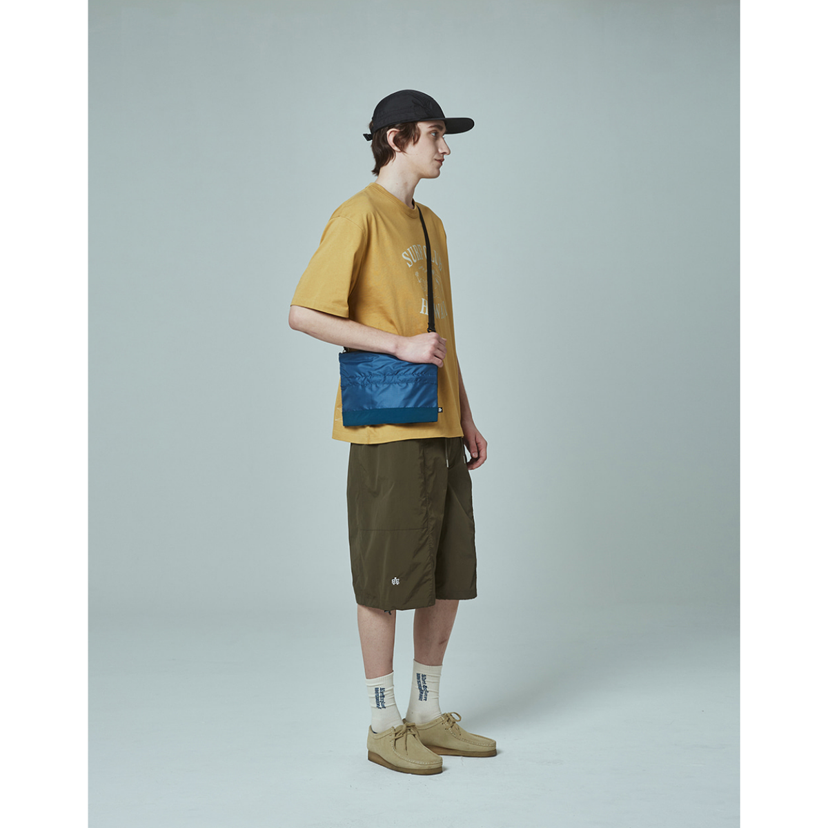 Uniform Bridge Ae Nylon 3POCKET Short Pants — Olive — view 5