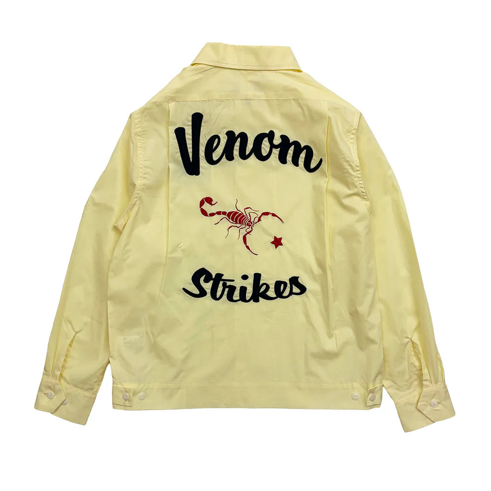 Dry Bones Bowling Shirt Venom — Cream — front view