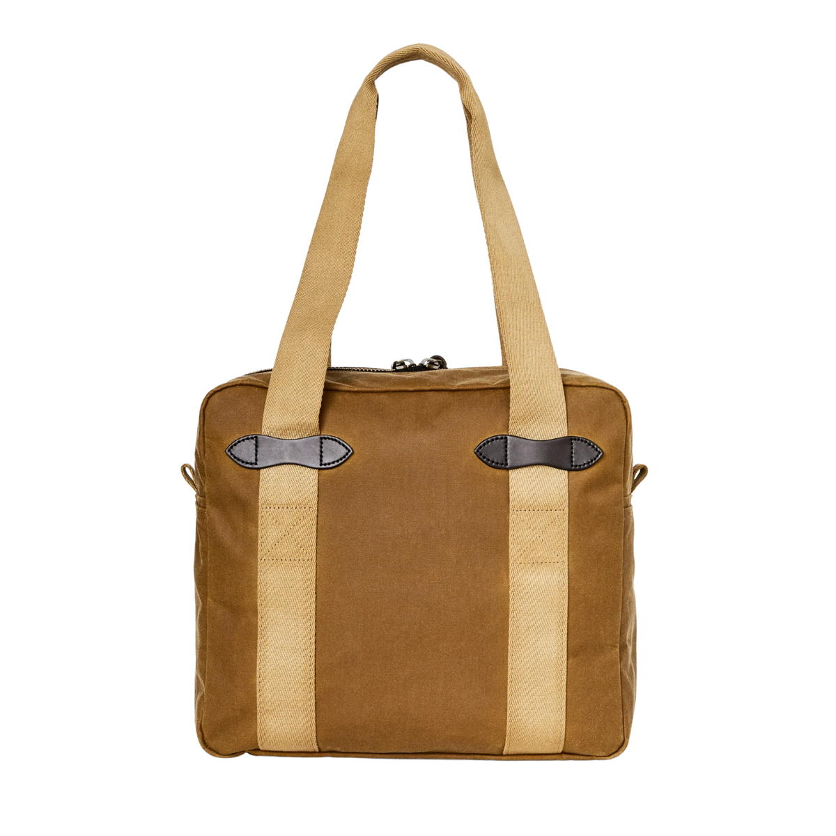 Filson Tin Cloth Zipper Tote Bag — Dark Tan — view 2