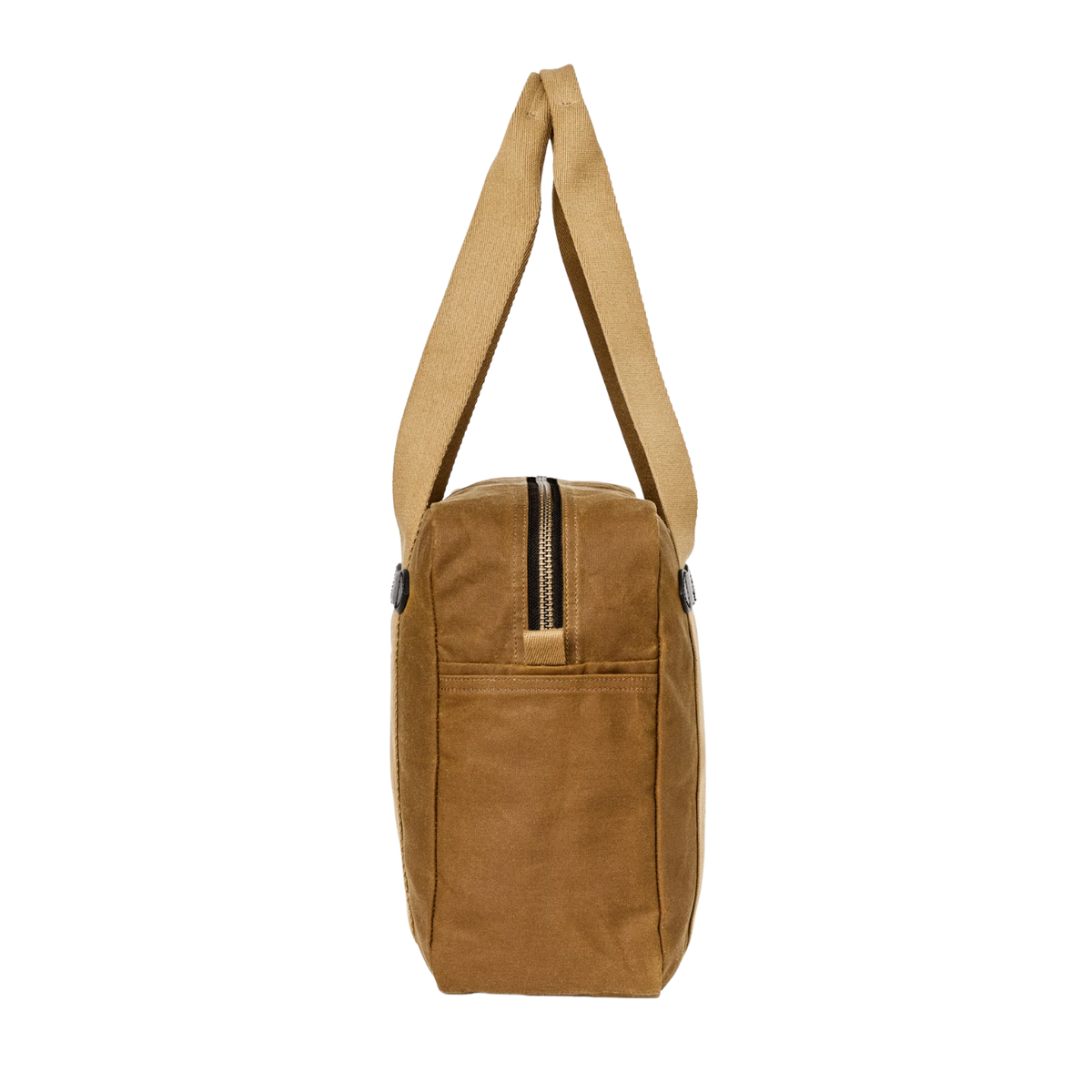 Filson Tin Cloth Zipper Tote Bag — Dark Tan — view 3