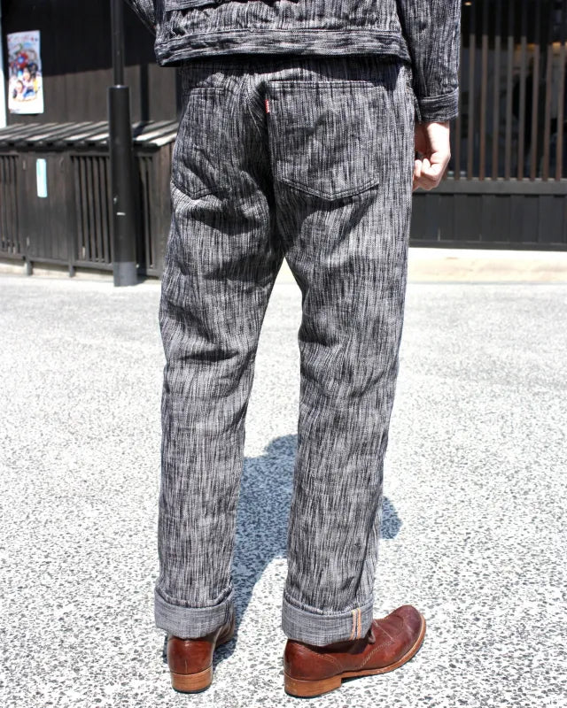 Graph Zero 15oz Skein Dyeing Slim Jeans — Black Gray — view 9