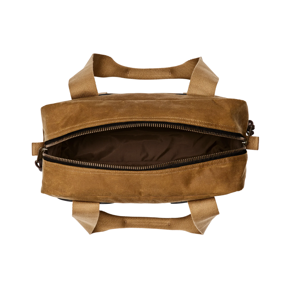 Filson Tin Cloth Zipper Tote Bag — Dark Tan — view 6