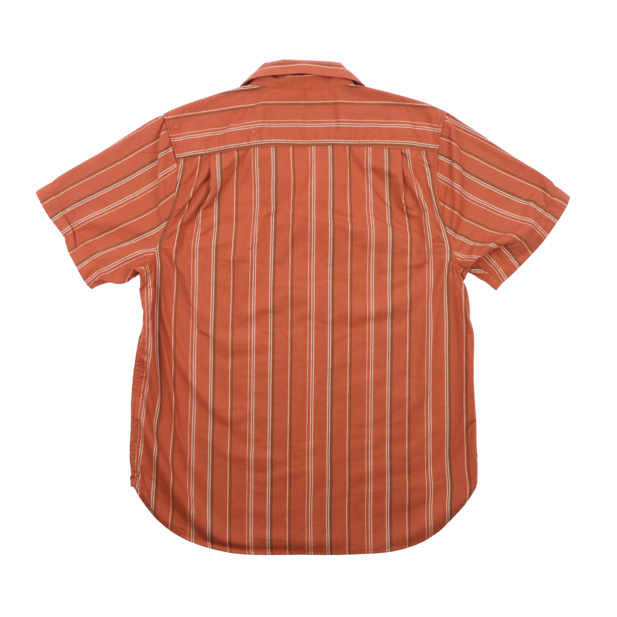 Freenote Dayton Short Sleeve — Orange Stripe — view 2