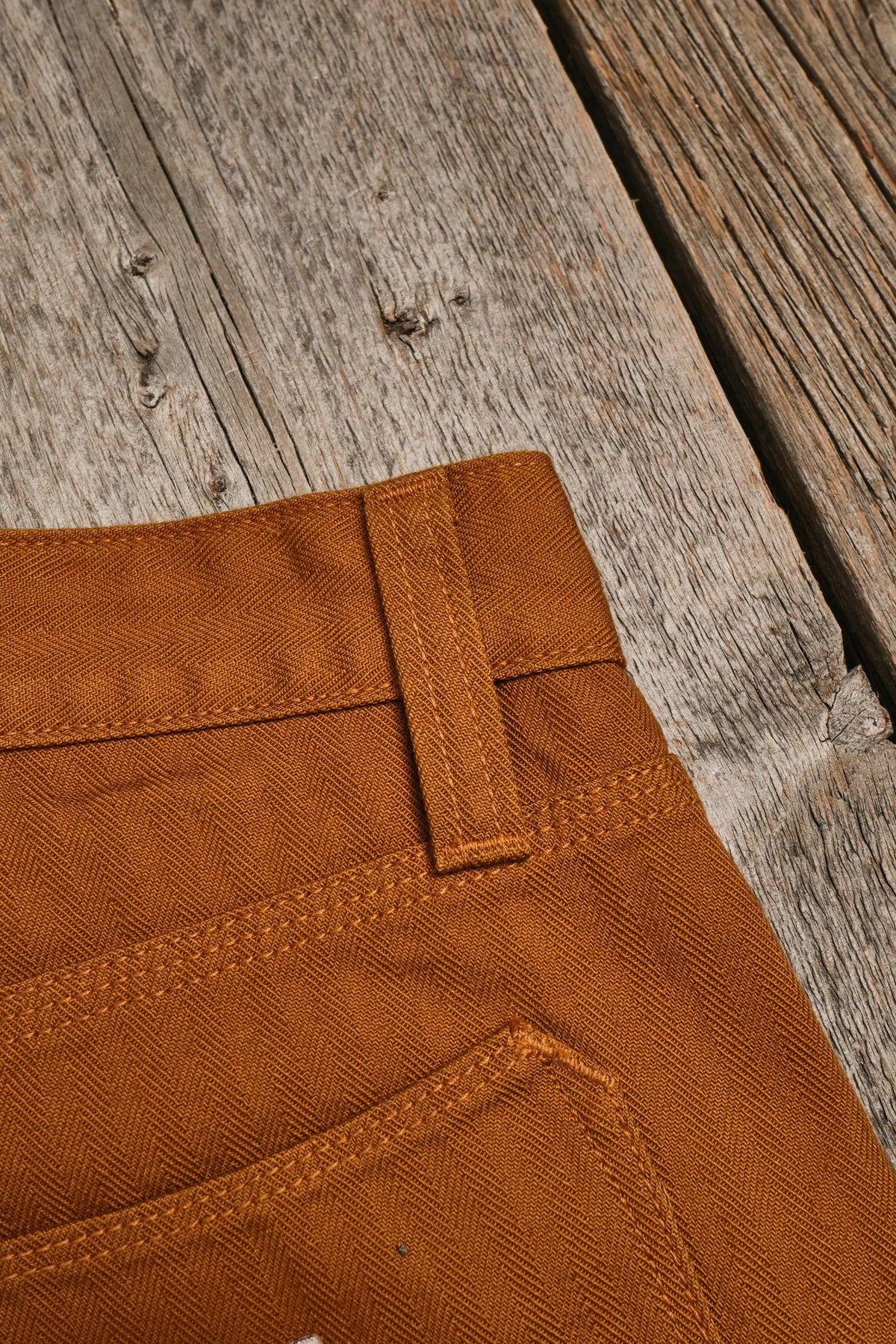 FREENOTE ORTEGA PANT 13 OUNCE - RUST HERRINGBONE
