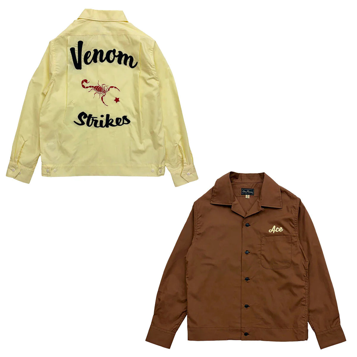 Dry Bones Bowling Shirt Venom — Cream — view 8